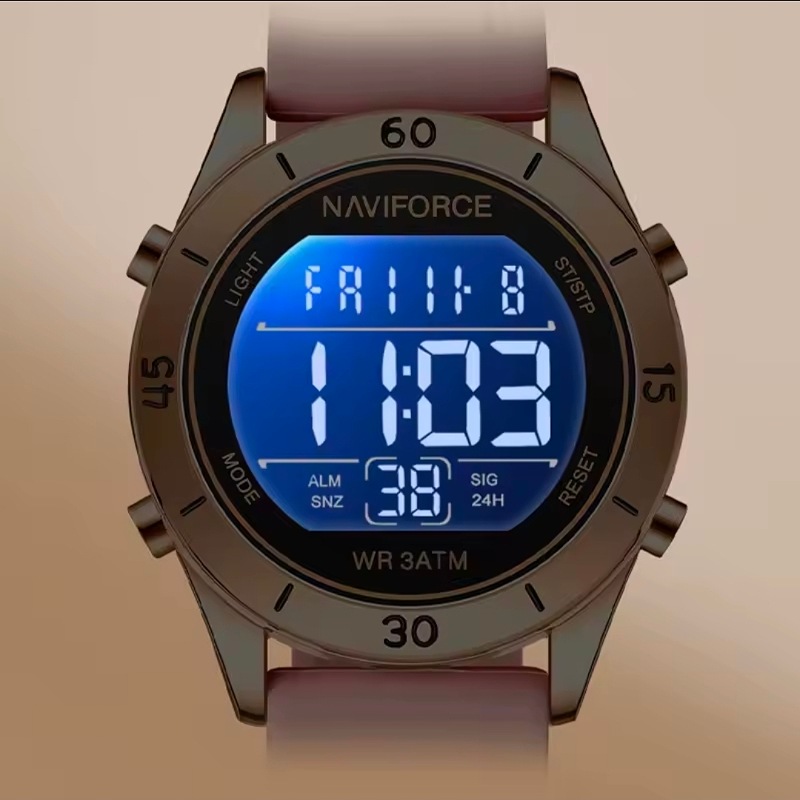 Naviforce Ladies/Girls School Watch With Alarm, Calendar and Light