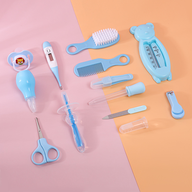 13 in 1 Baby Care Grooming Kit (Big) – Complete Nursery Baby Care Kit with Nail Clippers, Hair Brush, Comb, Thermometer, Scissors & Health Tools, Safe Grooming Set for Newborns & Toddlers