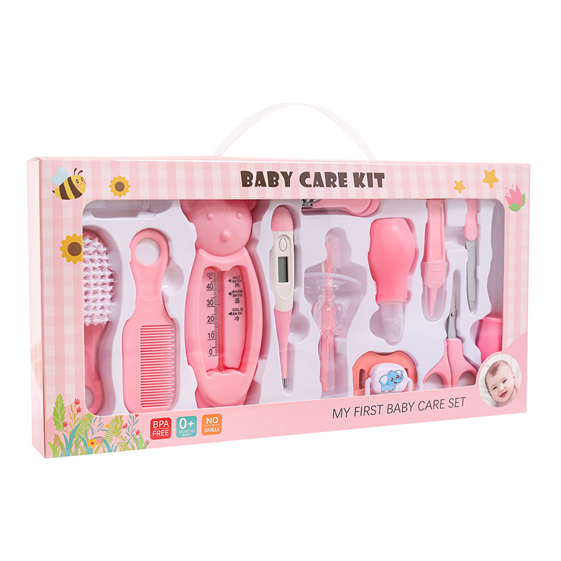 13 in 1 Baby Care Grooming Kit (Big) – Complete Nursery Baby Care Kit with Nail Clippers, Hair Brush, Comb, Thermometer, Scissors & Health Tools, Safe Grooming Set for Newborns & Toddlers