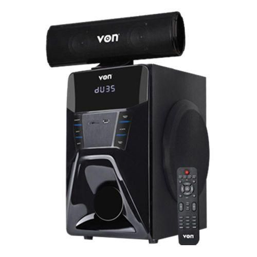 VON 3.1CH VES2003ET Subwoofer 200W RMS, Bluetooth Hotpoint Tall Boy BT/USB/SD/FM Multimedia Bluetooth Woofer Speaker System Subwoofer Subwoofer Home Audilo System Soundbar with Remote Control