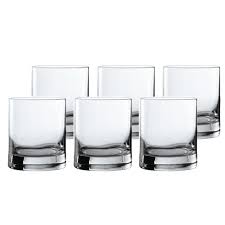 Beautiful Whisky Glasses For HOT/COLD 350 ML – Set Of 6, Durable Clear Glass Tumblers for Whisky, Juice, Water & All Beverages, Home & Bar Use