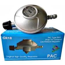 PAC Original Universal 6kg Gas Regulator Set – 6kg Cylinder Regulator for 2-Burner Table Top Cookers, Includes Clips, 2M Gas Pipe & Free 4-Way Power Extension Cable
