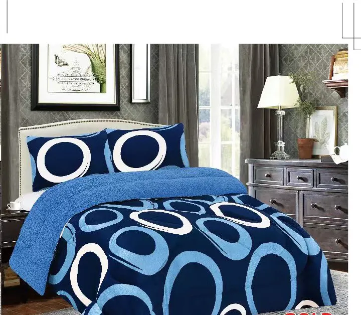1 PC Soft Velvet Woolen Duvet Blanket Warm Luxury Bedding Soft Plush Velvet Top with Woolen Inner, Cozy Durable Single Duvet Blanket for 4x6, 5x6, 6x6 Beds All Season Comfort