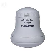 Lorenzetti Instant Electric Hot Water Shower Head for Fresh & Salty Water – Energy Saving Bathroom Shower Heater with Fast Heating for Comfortable Relaxing Bath