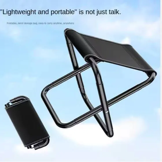 Folding Fishing Chair – Portable Camping Stool, Lightweight Foldable Outdoor Chair for Travel, Hiking, Picnic & Camping with Fast Local Delivery