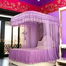 High Quality Premium 2 Stand Mosquito Net with Rails Durable Mosquito Repellent Tent Bedding Accessory Canopy Bed Net with Support Rails, Fine Mesh Insect Protection for Bedroom, Baby and Home Use