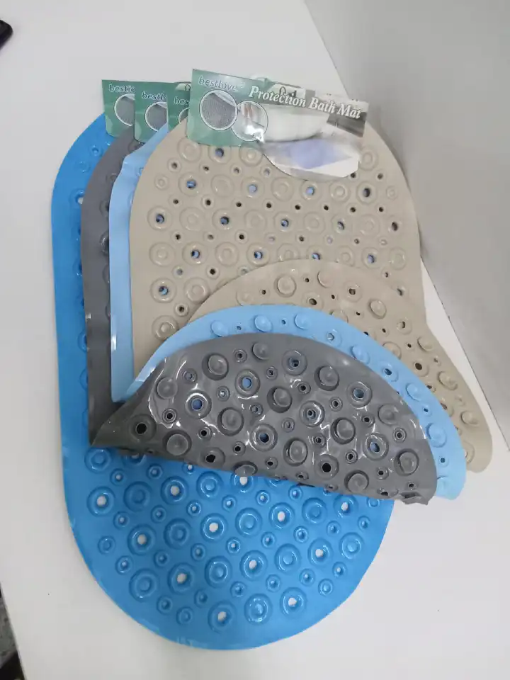 Anti-Slip Bathroom Shower Mat Bathtub Mat with Suction Cups, Washable Non Slip Shower Floor Mat, Quick Dry Safety Bath Mat for Bathroom, Tub, Wet Areas and Daily Use