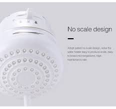 Horizon Instant Electric Shower Head 5400W Fast Heating Hot Water Shower Head Faucet, 3 Gear Adjustable Electric Shower Heater for Bath, Suitable for Salty & Normal Water Use