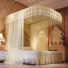 High Quality Premium 2 Stand Mosquito Net with Rails Durable Mosquito Repellent Tent Bedding Accessory Canopy Bed Net with Support Rails, Fine Mesh Insect Protection for Bedroom, Baby and Home Use