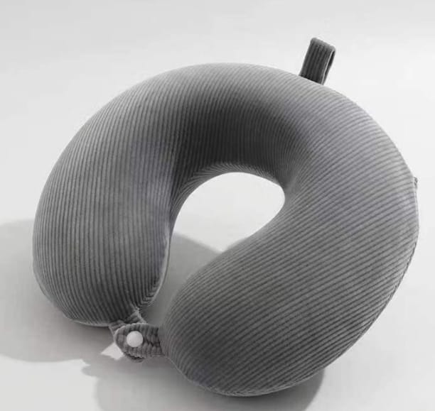 Memory Foam Travel Neck Support Pillow – Ergonomic U-Shaped Cushion for Airplane, Car, Office & Home Use, Soft Comfortable Neck Pain Relief Pillow for Travelling and Rest