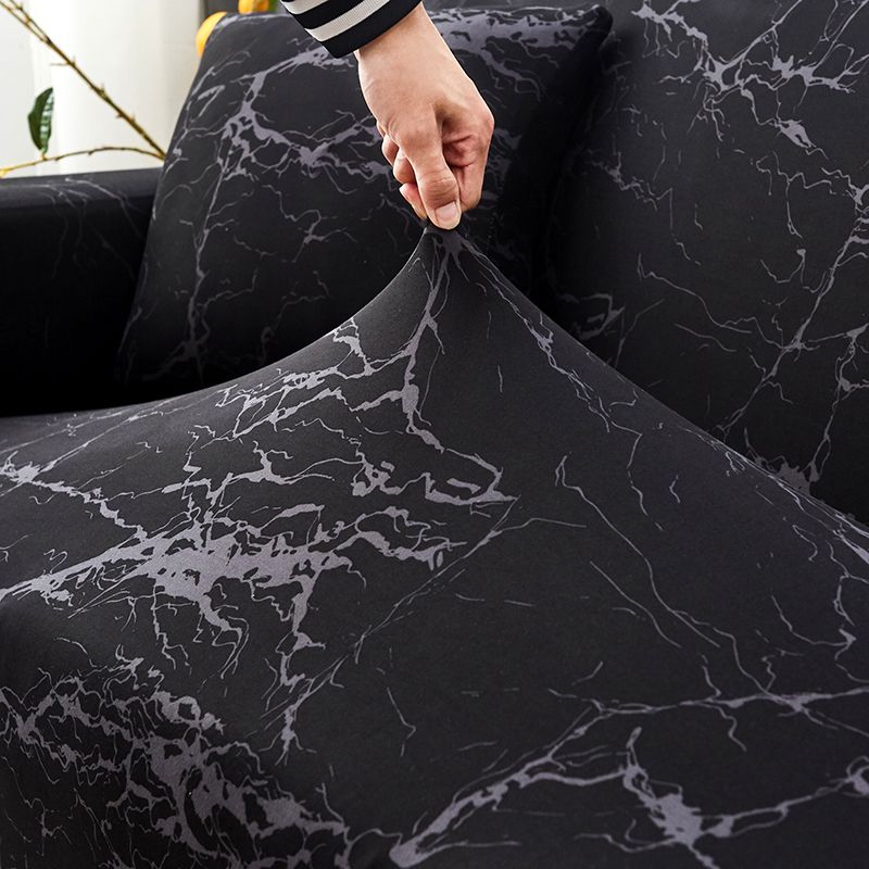 Poly Cotton Stretchable Seat Covers – 1, 2 & 3 Seater Sofa Covers, Elastic Slipcovers for Living Room Furniture Protection, Dustproof Durable Stretch Fabric Sofa Protectors