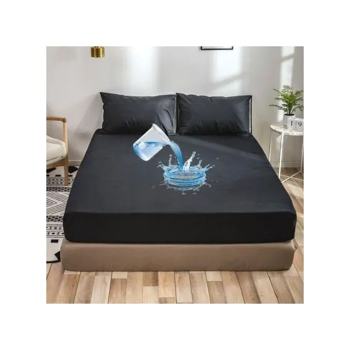 Top Side Cover Waterproof Mackintosh Mattress Protector Durable Leakproof Bed Protector, Soft Comfortable Waterproof Rubber Sheet Mattress Cover for 3x6, 4x6, 5x6, 6x6 Beds, Dustproof and Easy Clean B