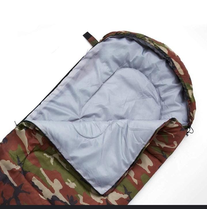 Heavy Sleeping Bag 220x75cm – Warm Insulated Camping Sleeping Bag for Cold Weather, Durable Outdoor Travel Gear for Camping, Hiking, Backpacking and Survival Use