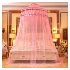 Quality Big Size Round Top Mosquito Net Durable Dome Canopy Mosquito Net Large Size Round Frame Bedding Accessory Insect Protection Sleeping Tent for Bedroom, Baby Crib, Dormitory and Home Use