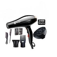 Nunix 2400W Pro Hair Blow Dryer Set – High Power Salon Hair Dryer with Accessories + 2.0L Electric Kettle + 4-Way Extension Cable, Complete Home Utility Combo Kit