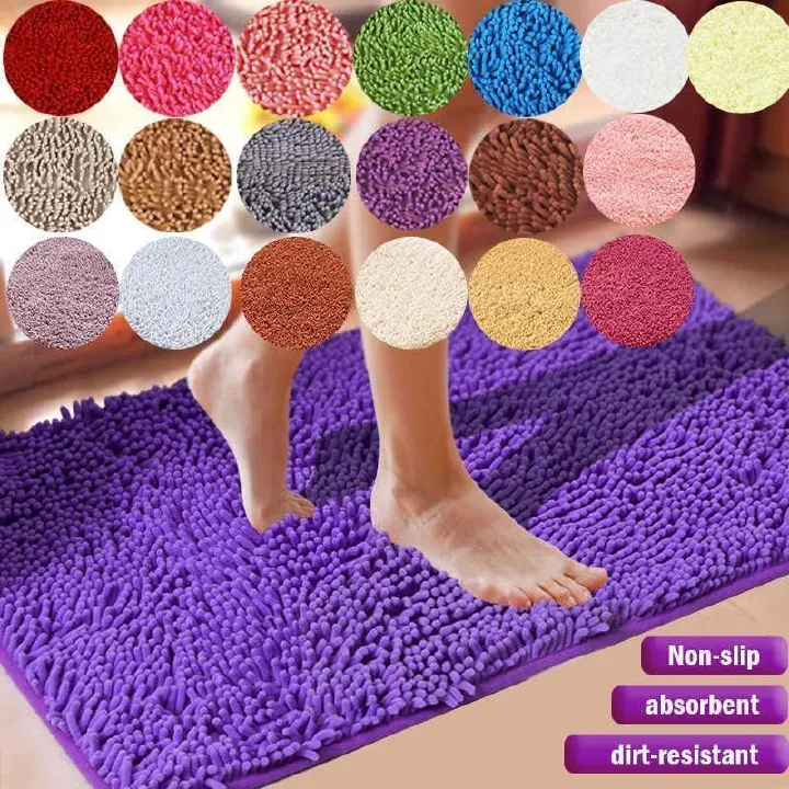 Sausage Mats 50x80 Non-Slip Water Absorbent Floor Mat Soft Dust Repellent Bathroom & Door Mat, Quick Dry Safety Rug for Bathroom, Kitchen, Entryway and Home Comfort Use
