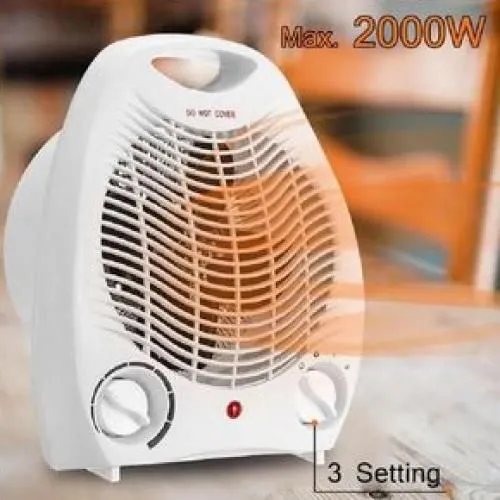 Nunix Portable Electric Room Heater & Warmer Fan – Adjustable Thermostat with Automatic Temperature Control, Fast Heating Energy-Saving Indoor Space Heater for Home, Office & Bedroom Use