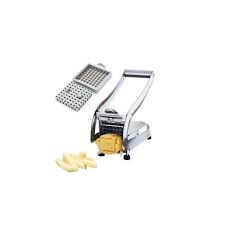 Electric Deep Fryer Combo – Deep Frying Machine with Chips Cutter, Power Socket Extension & Chips Scooper, Fast Heating Oil Fryer for Chips, Chicken, Samosas & Snacks (Home & Commercial Use)