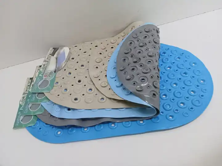 Anti-Slip Bathroom Shower Mat Bathtub Mat with Suction Cups, Washable Non Slip Shower Floor Mat, Quick Dry Safety Bath Mat for Bathroom, Tub, Wet Areas and Daily Use