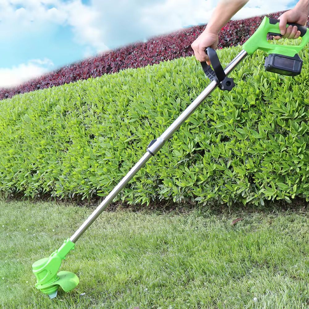 Handheld Lawn Mower Garden Weeder Machine Easy Grass Cut Electric Strimmer, Cordless Grass Trimmer Foldable Adjustable Trimmer Efficient Garden Pruning Cutting Power Tools For Makita 18V Battery
