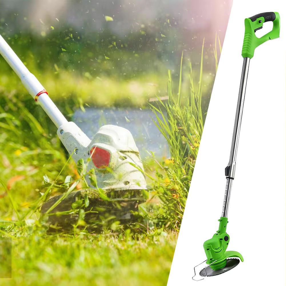 Handheld Lawn Mower Garden Weeder Machine Easy Grass Cut Electric Strimmer, Cordless Grass Trimmer Foldable Adjustable Trimmer Efficient Garden Pruning Cutting Power Tools For Makita 18V Battery