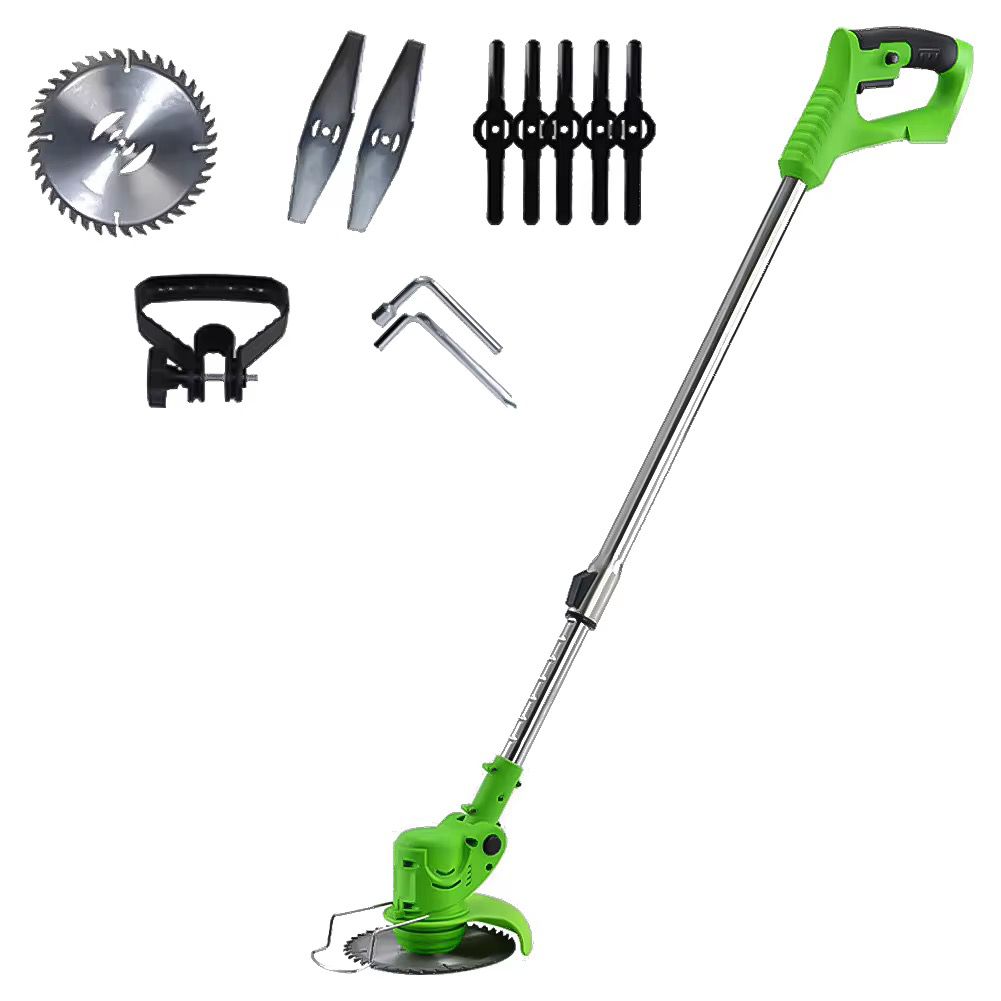 Handheld Lawn Mower Garden Weeder Machine Easy Grass Cut Electric Strimmer, Cordless Grass Trimmer Foldable Adjustable Trimmer Efficient Garden Pruning Cutting Power Tools For Makita 18V Battery