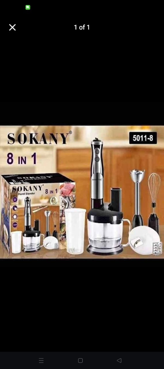 CLEARANCE SALE🔥🔥Sokany 220V 8-in-1 Multifunction Electric Household Blender Food Juice Maker Meat Grinder Egg Beater Vegetable Stand Hand Blender For Kitchen‼️: 2 speeds settings to suit different i