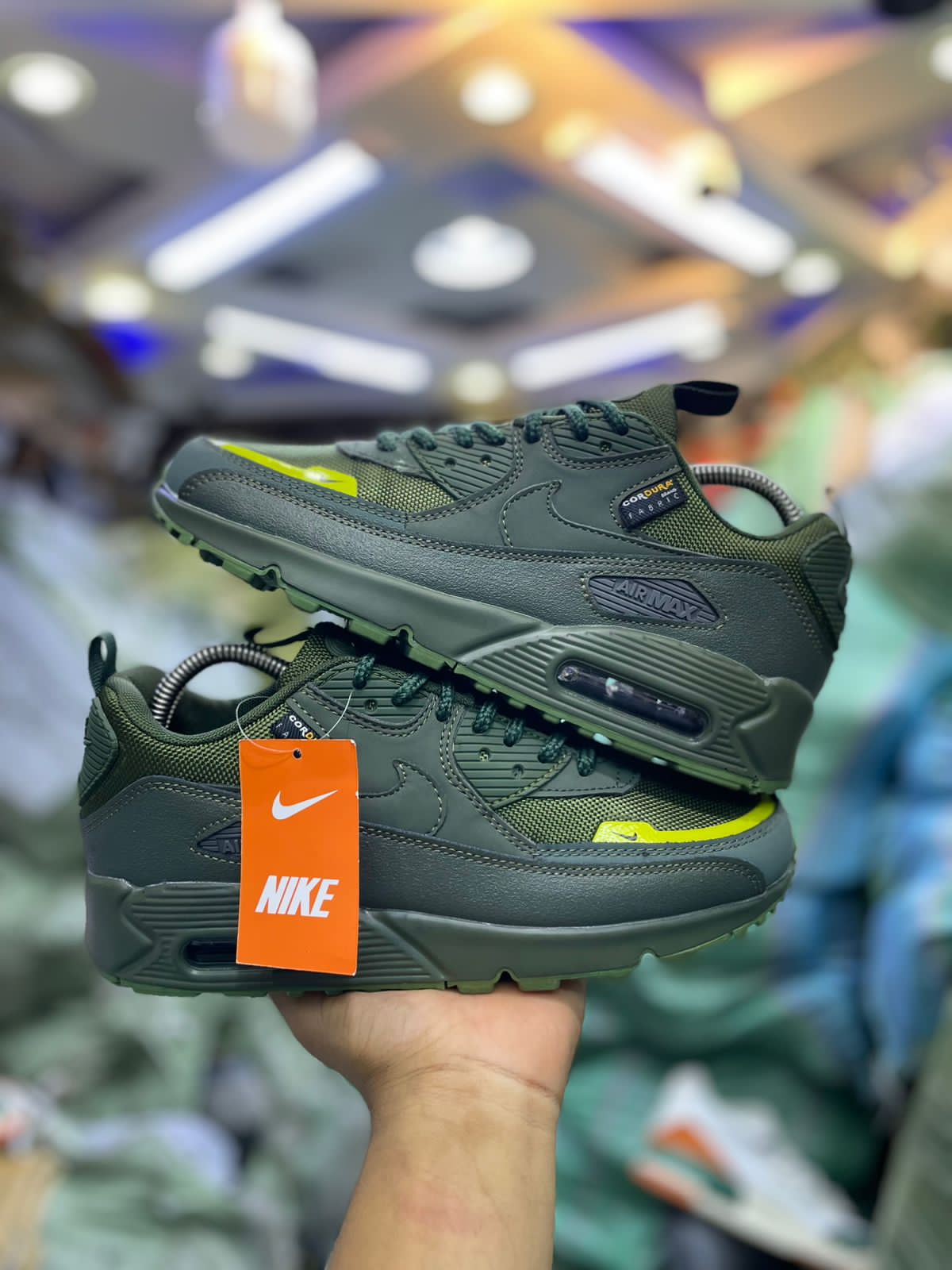 Original Air Max 90 NRG ''Cargo Green'' Unisex Sneakers ;Authentic & Best Quality Men's Shoes/Women's Shoes Air Max Sneakers