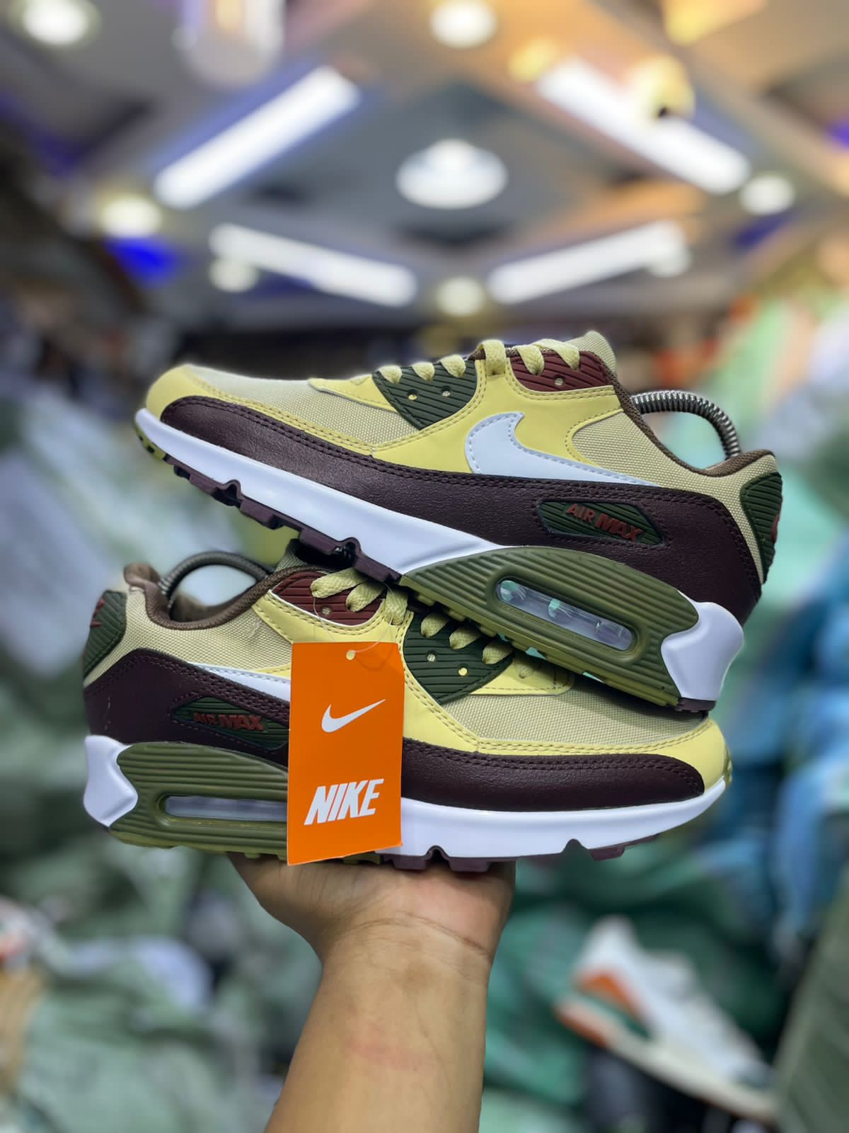 Original Air Max 90 NRG ''Hemp Earth'' Unisex Sneakers ;Authentic & Best Quality Men's Shoes/Women's Shoes Air Max Sneakers