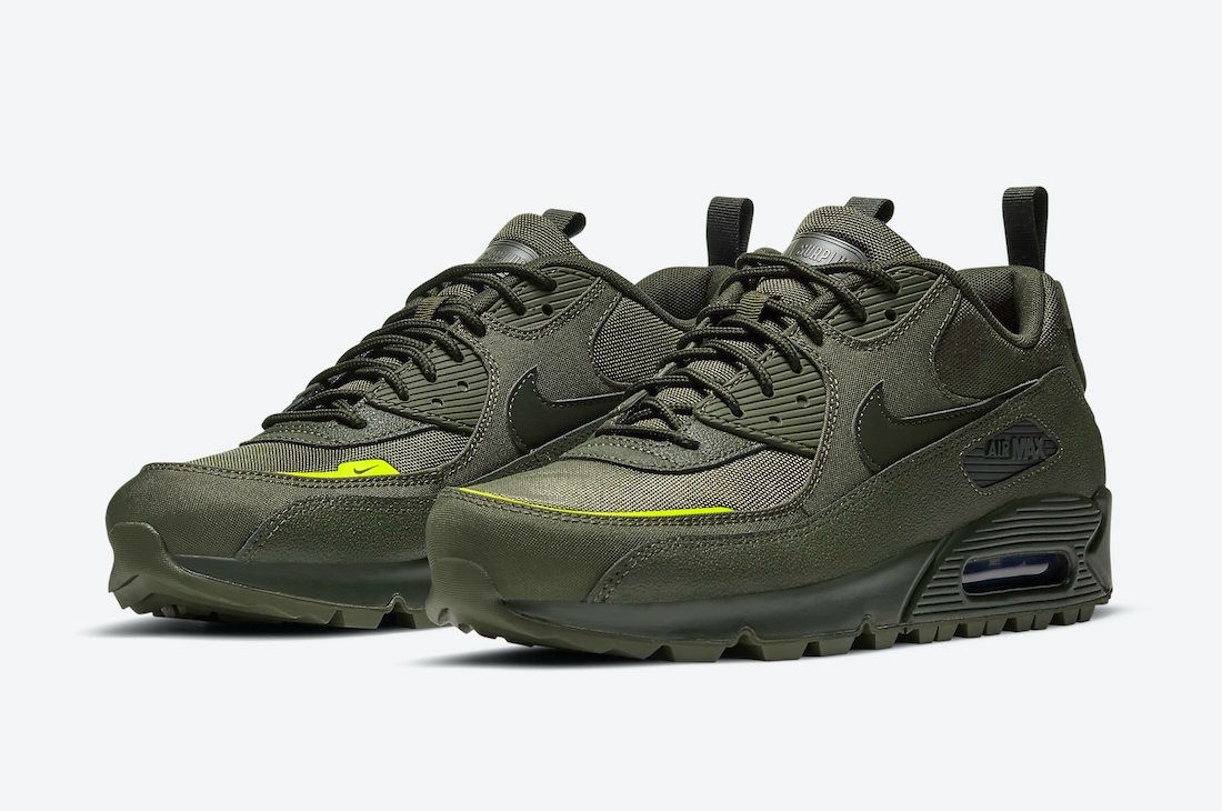 Original Air Max 90 NRG ''Cargo Green'' Unisex Sneakers ;Authentic & Best Quality Men's Shoes/Women's Shoes Air Max Sneakers