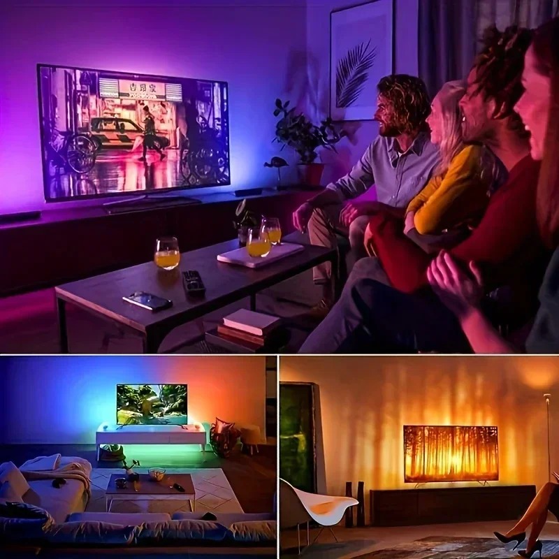 10M/5M LED Light Strip Light LED RGB Lights Flexible LED Lamp Tape Ribbon Tape Diode DC With IR Remote Controller