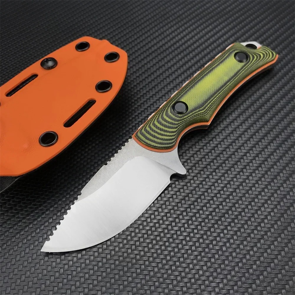 Hunter Fixed Blade Landing Blade G10 Handle and K-Sheath Tactical Hunting Sharp Outdoor Camping Straight Blade EDC Tool