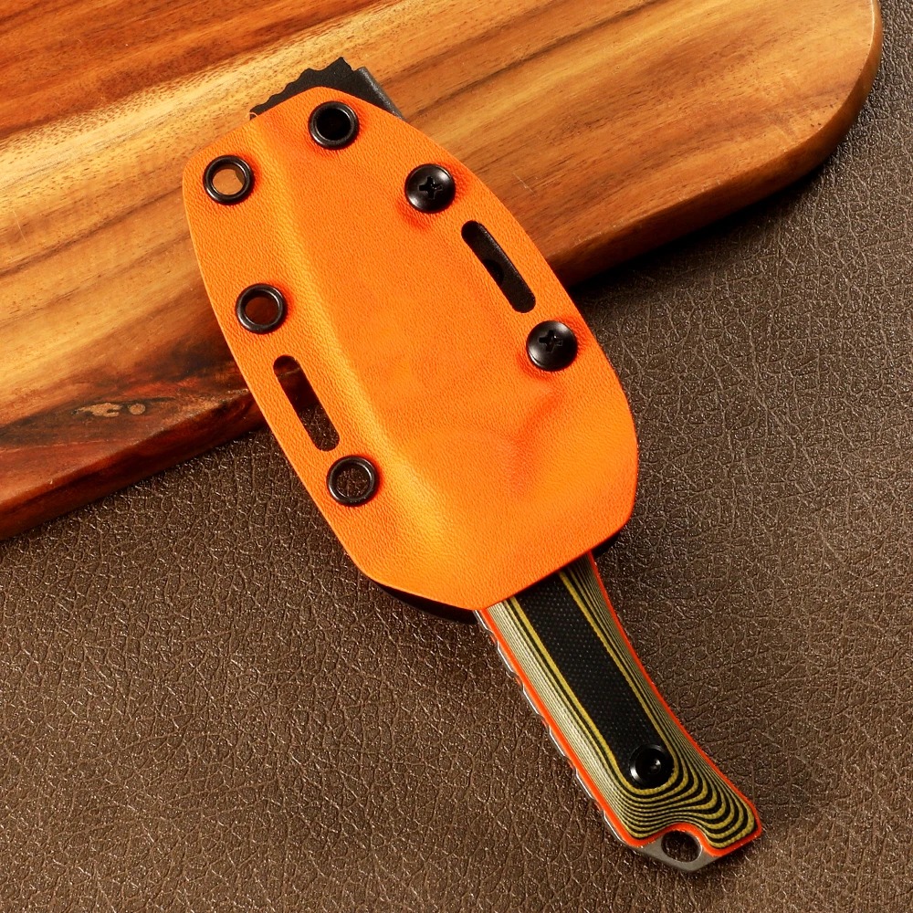 Hunter Fixed Blade Landing Blade G10 Handle and K-Sheath Tactical Hunting Sharp Outdoor Camping Straight Blade EDC Tool