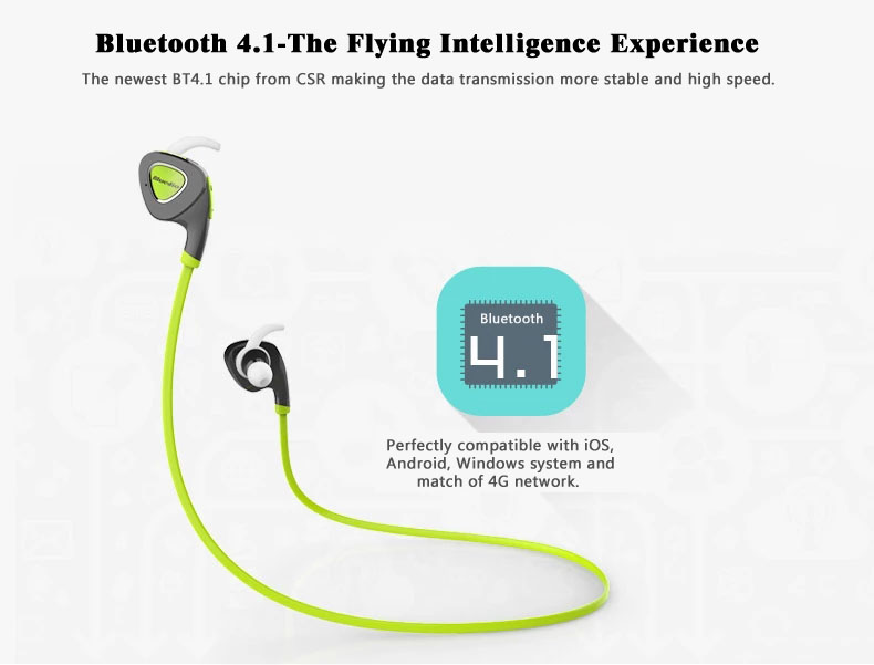 Bluedio Q5 Bluetooth Sports Earphone