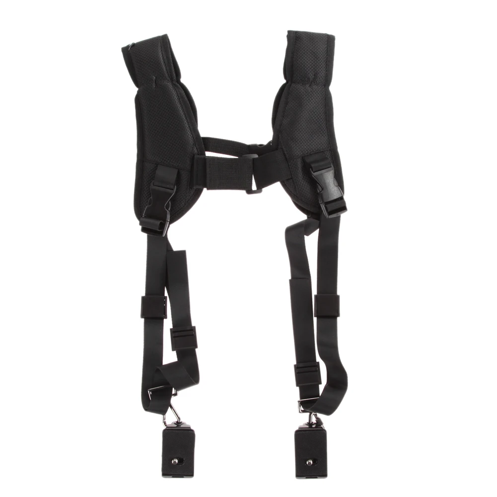 Outdoor Double Dual Camera Shoulder Strap Quick Rapid Sling Belt   Adjustment for Canon Nikon Sony 2 Cameras Digital DSLR Strap