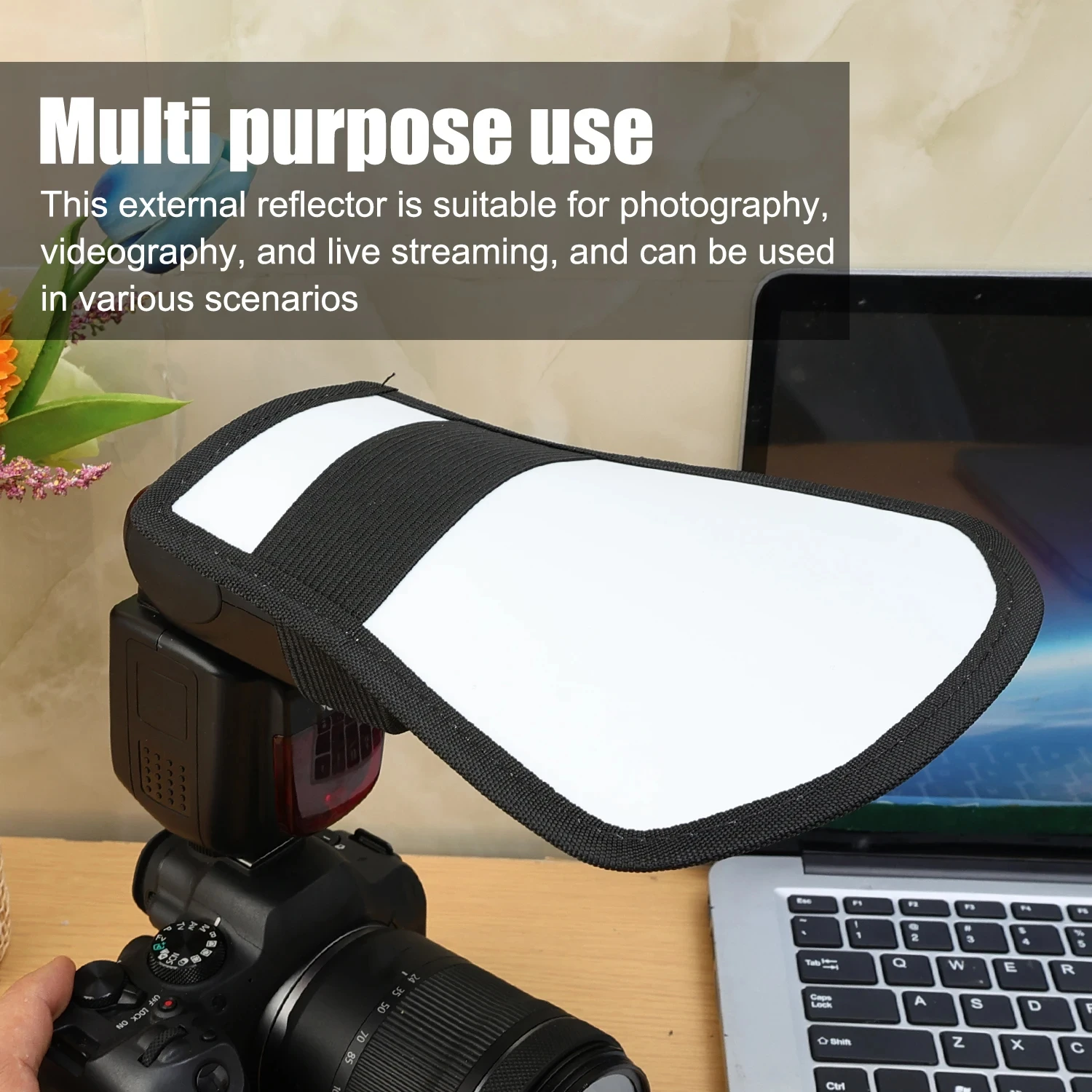 Outdoor Universal 2-in-1 Flash Softbox Softbox Photo Flash Silver White Reflector Photo Accessories For Canon Nikon Fuji Cameras