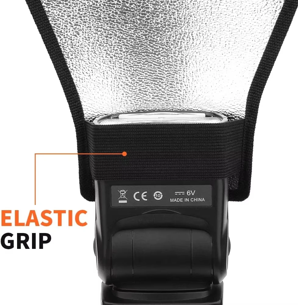 Outdoor Universal 2-in-1 Flash Softbox Softbox Photo Flash Silver White Reflector Photo Accessories For Canon Nikon Fuji Cameras