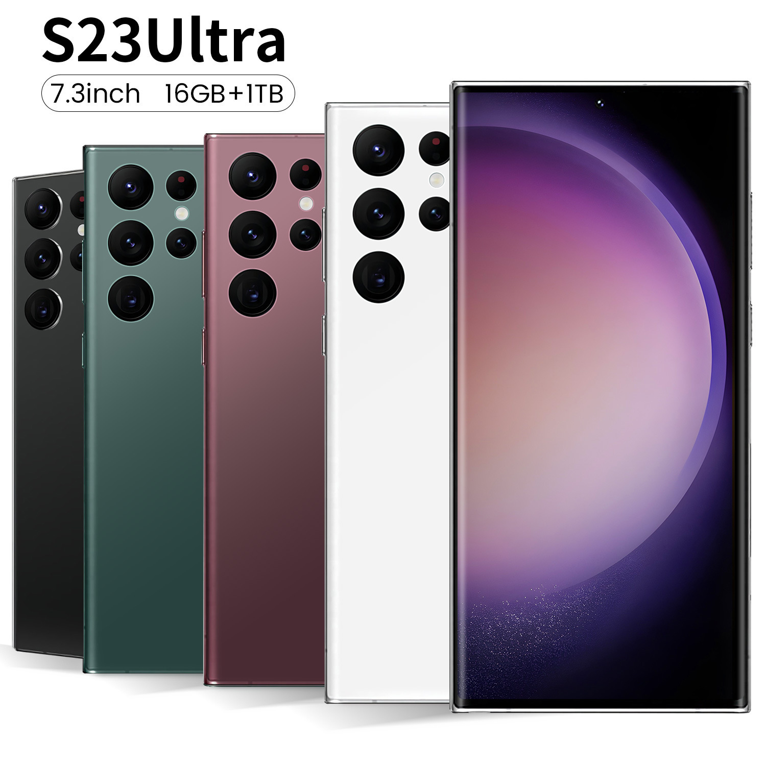 S23 Ultra 4G Smartphone, 7.3" HD,16GB+512GB
