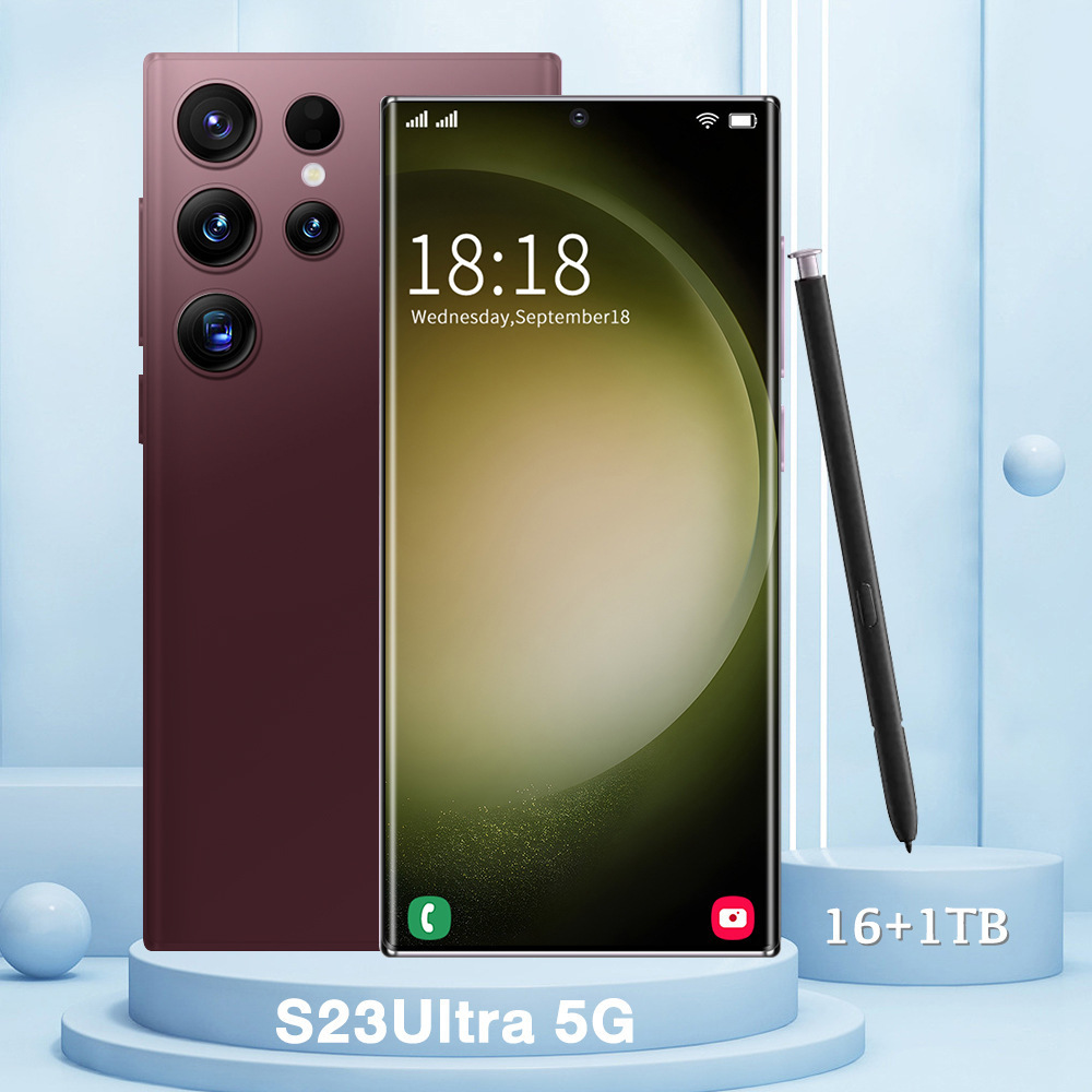 S23 Ultra 4G Smartphone, 7.3" HD,16GB+512GB