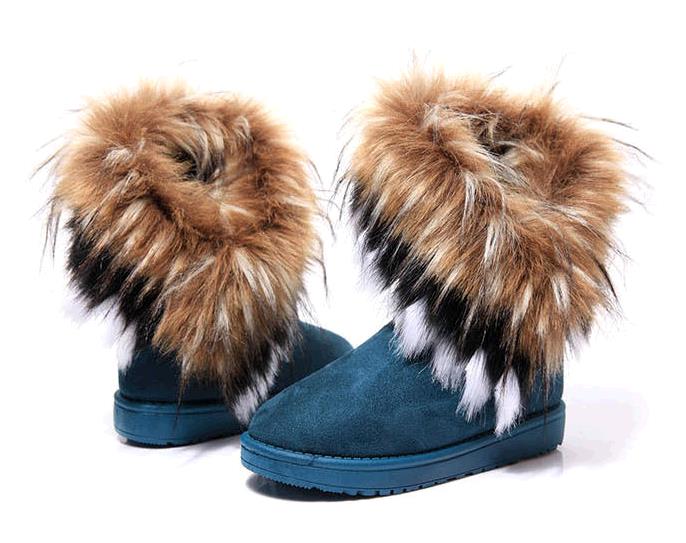 New Fashion Autumn and Winter Ladies Casual Comfortable Snow Boots Ankle Boots Warm Synthetic