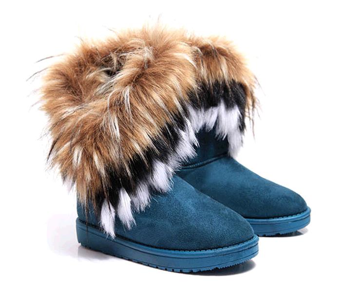New Fashion Autumn and Winter Ladies Casual Comfortable Snow Boots Ankle Boots Warm Synthetic