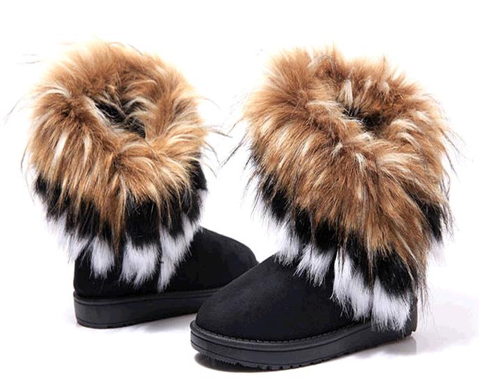 New Fashion Autumn and Winter Ladies Casual Comfortable Snow Boots Ankle Boots Warm Synthetic