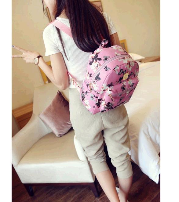 New Durable Backpack Handbag Rucksack Women Bag 3 Color Narcissus PU