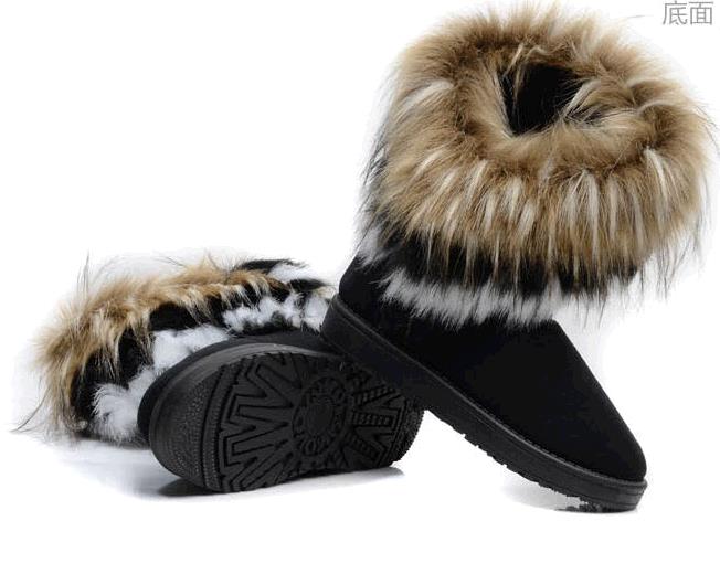 New Fashion Autumn and Winter Ladies Casual Comfortable Snow Boots Ankle Boots Warm Synthetic