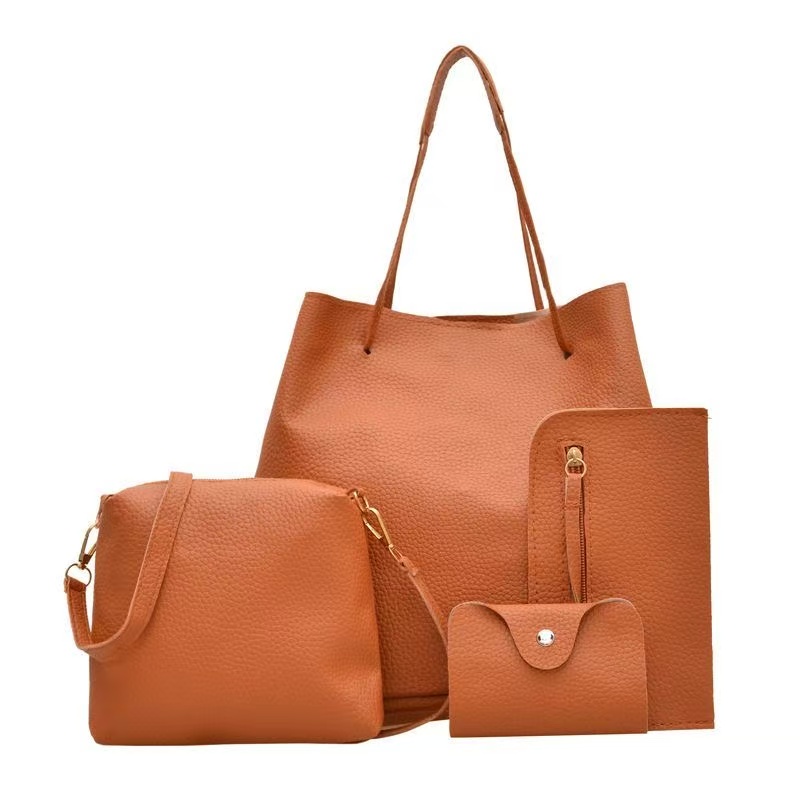 New Arrival Women's 4-Piece Bag Set, Fashionable Mommy Bag Combination, Simple and Versatile Shoulder & Top Handle Bags 
Stylish All-Match Handbag Collection for Daily Use and Various Occasions