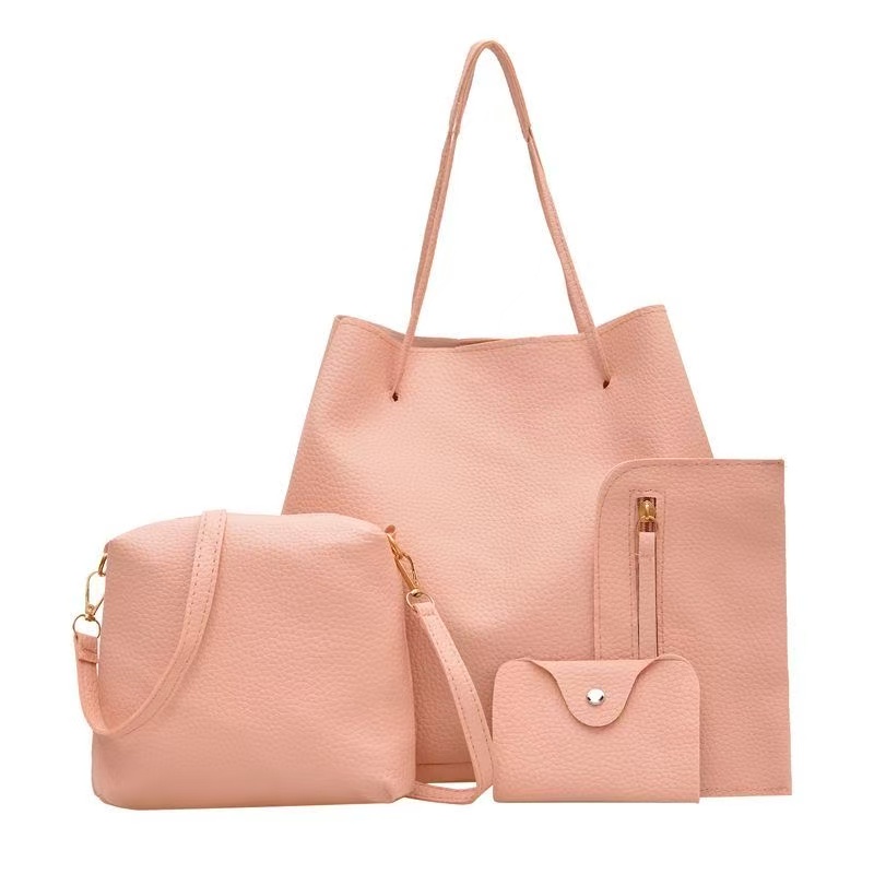 New Arrival Women's 4-Piece Bag Set, Fashionable Mommy Bag Combination, Simple and Versatile Shoulder & Top Handle Bags 
Stylish All-Match Handbag Collection for Daily Use and Various Occasions