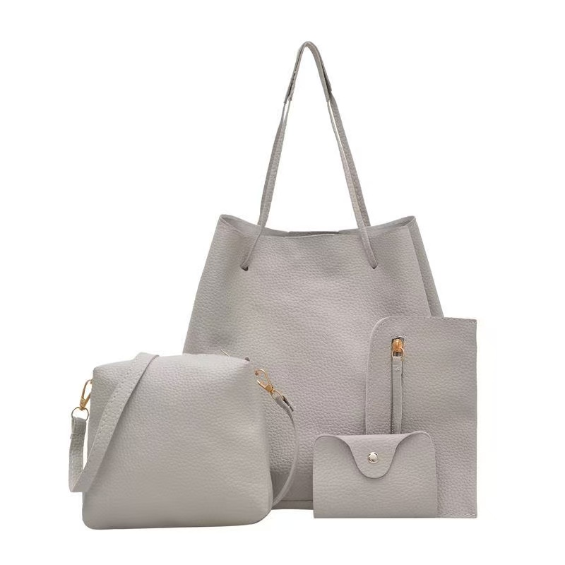 New Arrival Women's 4-Piece Bag Set, Fashionable Mommy Bag Combination, Simple and Versatile Shoulder & Top Handle Bags 
Stylish All-Match Handbag Collection for Daily Use and Various Occasions