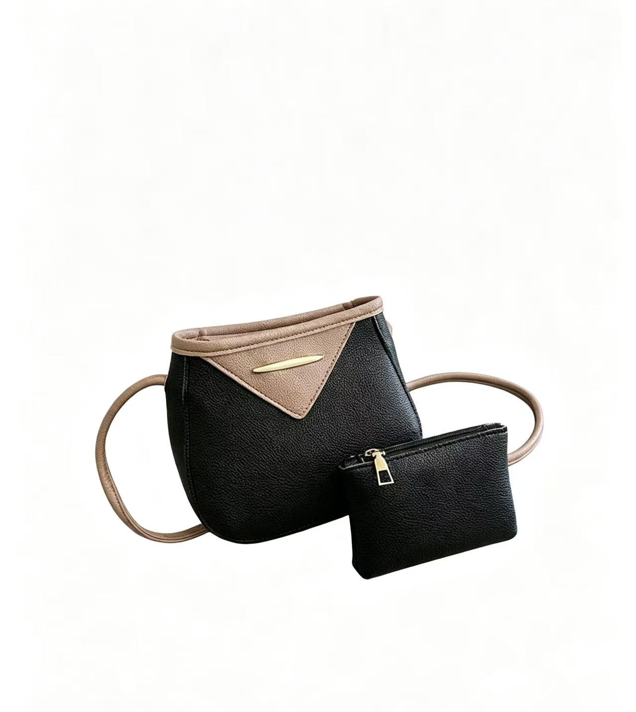 2026 New Women's 2-in-1 Crossbody Bucket Bag, PU Leather Shoulder Bag with Detachable Mini Pouch Lightweight Casual Shoulder Bag for Daily Use, Fits Phone & Cosmetics