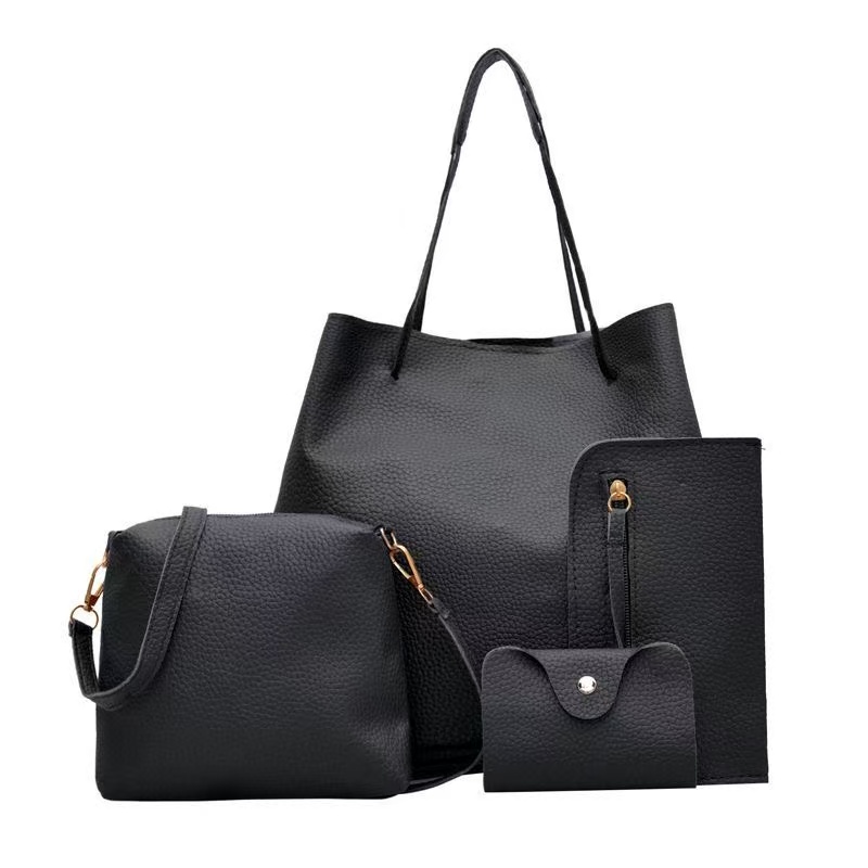 New Arrival Women's 4-Piece Bag Set, Fashionable Mommy Bag Combination, Simple and Versatile Shoulder & Top Handle Bags 
Stylish All-Match Handbag Collection for Daily Use and Various Occasions