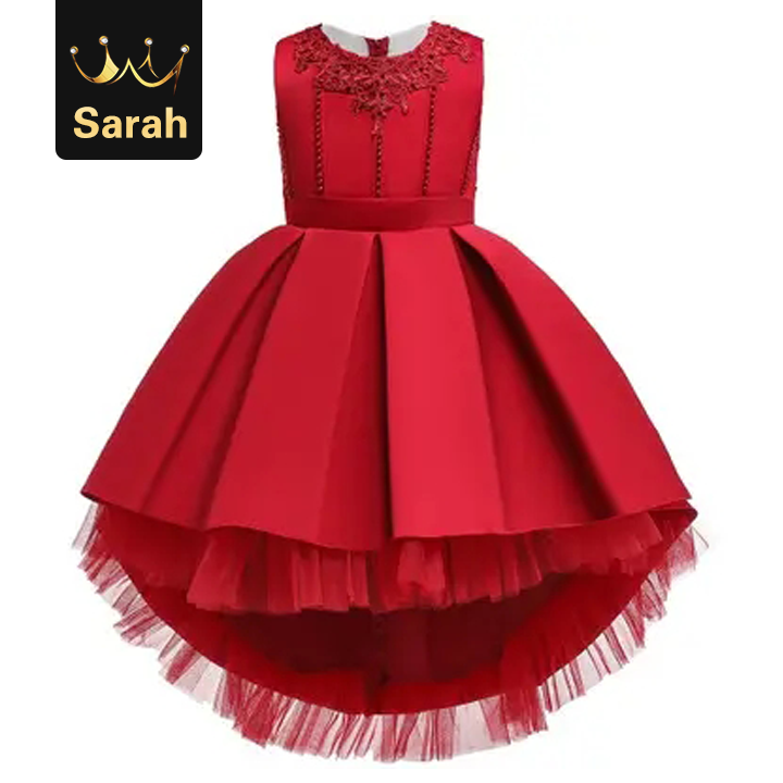 High quality Princess Party Dress for Girls Wedding Lace Flower Girl Dress Kids Birthday dress